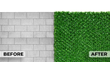 Beton Duvar Kurulumu - Önce ve Sonra